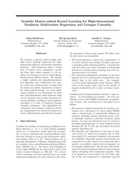 Scalable Matrix-valued Kernel Learning for High-dimensional Nonlinear
  Multivariate Regression and Granger Causality