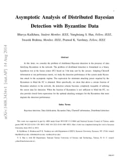 Asymptotic Analysis of Distributed Bayesian Detection with Byzantine
  Data