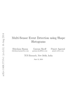 Multi-Sensor Event Detection using Shape Histograms
