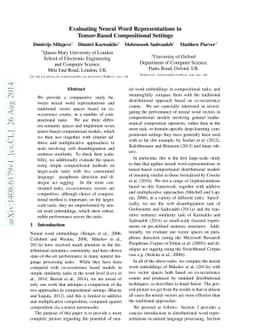 Evaluating Neural Word Representations in Tensor-Based Compositional
  Settings
