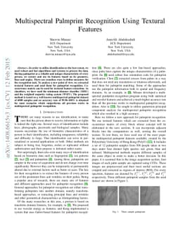 Multispectral Palmprint Recognition Using Textural Features