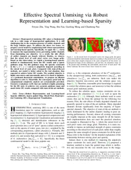 Effective Spectral Unmixing via Robust Representation and Learning-based
  Sparsity