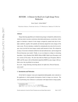 RENOIR - A Dataset for Real Low-Light Image Noise Reduction