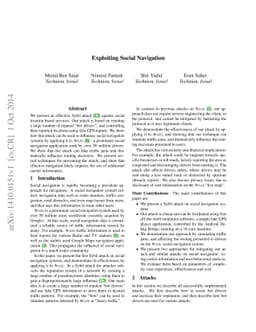 Exploiting Social Navigation