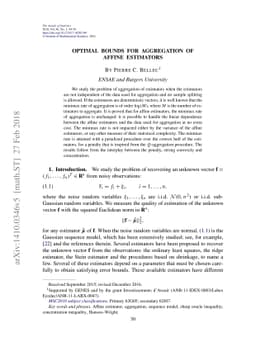 Optimal bounds for aggregation of affine estimators