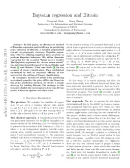 Bayesian regression and Bitcoin