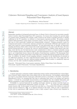 Coherence Motivated Sampling and Convergence Analysis of Least-Squares
  Polynomial Chaos Regression