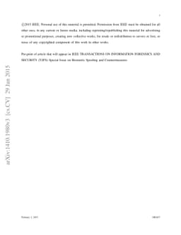 Deep Representations for Iris, Face, and Fingerprint Spoofing Detection