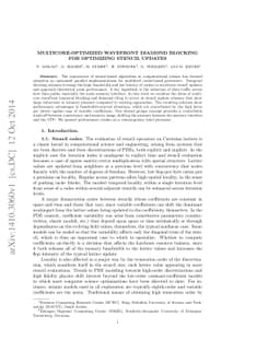 Multicore-optimized wavefront diamond blocking for optimizing stencil
  updates