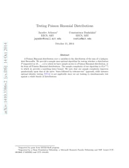 Testing Poisson Binomial Distributions