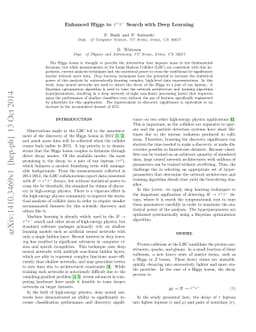 Enhanced Higgs to $τ^+τ^-$ Searches with Deep Learning