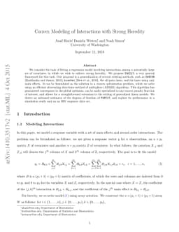 Convex Modeling of Interactions with Strong Heredity