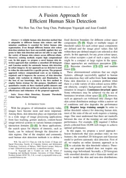 A Fusion Approach for Efficient Human Skin Detection