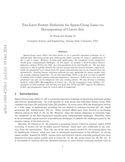 Two-Layer Feature Reduction for Sparse-Group Lasso via Decomposition of
  Convex Sets