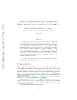 Bayesian Inference for Generalized Extreme Value Distributions via
  Hamiltonian Monte Carlo