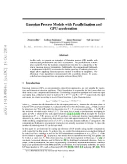 Gaussian Process Models with Parallelization and GPU acceleration