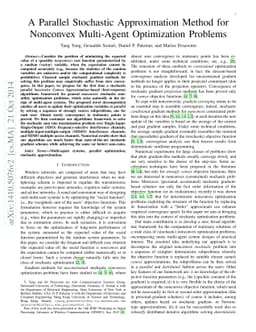 A Parallel Stochastic Approximation Method for Nonconvex Multi-Agent
  Optimization Problems