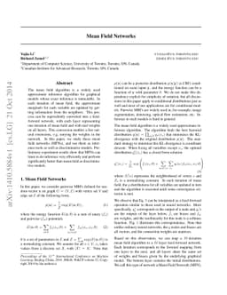 Mean-Field Networks