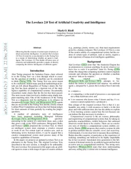 The Lovelace 2.0 Test of Artificial Creativity and Intelligence