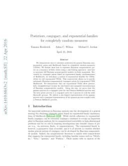Posteriors, conjugacy, and exponential families for completely random
  measures