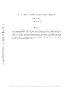 A PTAS for Agnostically Learning Halfspaces