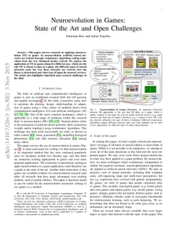Neuroevolution in Games: State of the Art and Open Challenges