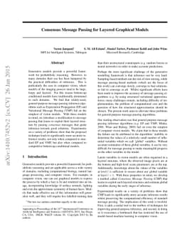 Consensus Message Passing for Layered Graphical Models