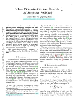 Robust Piecewise-Constant Smoothing: M-Smoother Revisited