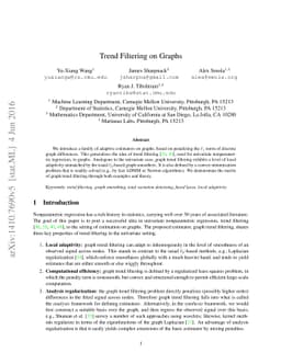 Trend Filtering on Graphs