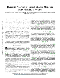 Dynamic Analysis of Digital Chaotic Maps via State-Mapping Networks