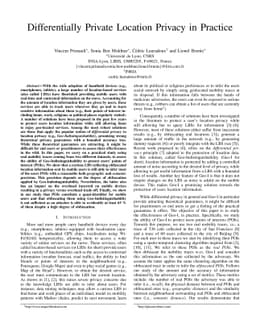 Differentially Private Location Privacy in Practice