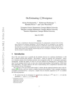 On Estimating $L_2^2$ Divergence