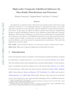 High-order Composite Likelihood Inference for Max-Stable Distributions
  and Processes