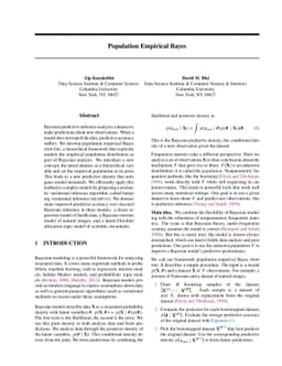 Population Empirical Bayes