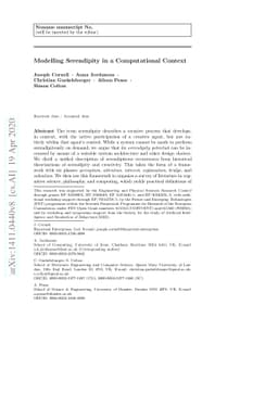 Modelling serendipity in a computational context