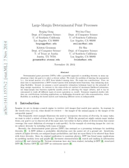 Large-Margin Determinantal Point Processes