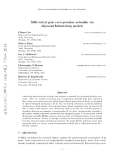 Differential gene co-expression networks via Bayesian biclustering
  models
