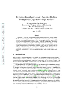 Revisiting Kernelized Locality-Sensitive Hashing for Improved
  Large-Scale Image Retrieval