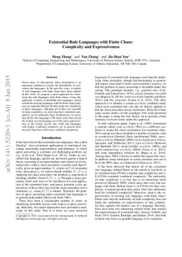 Existential Rule Languages with Finite Chase: Complexity and
  Expressiveness