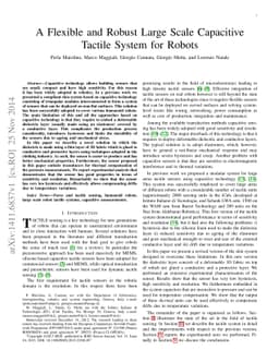 A Flexible and Robust Large Scale Capacitive Tactile System for Robots