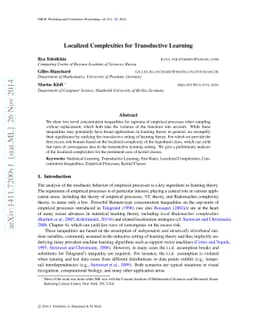 Localized Complexities for Transductive Learning