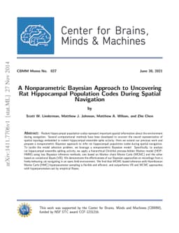 A Nonparametric Bayesian Approach to Uncovering Rat Hippocampal
  Population Codes During Spatial Navigation