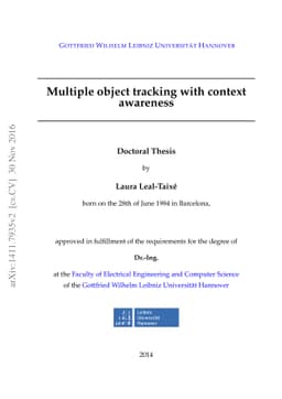 Multiple object tracking with context awareness