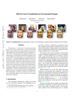 Effective Face Frontalization in Unconstrained Images
