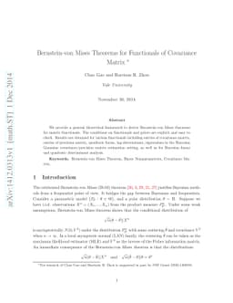 Bernstein-von Mises Theorems for Functionals of Covariance Matrix
