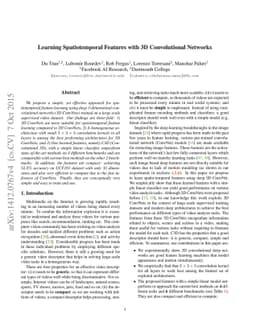 Learning Spatiotemporal Features with 3D Convolutional Networks