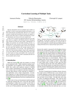 Curriculum Learning of Multiple Tasks