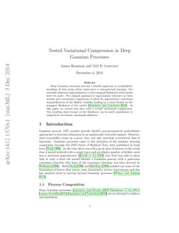 Nested Variational Compression in Deep Gaussian Processes