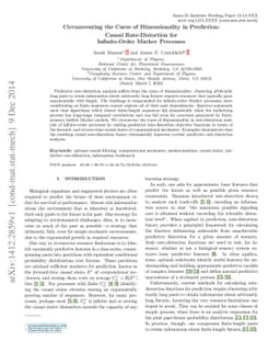 Circumventing the Curse of Dimensionality in Prediction: Causal
  Rate-Distortion for Infinite-Order Markov Processes