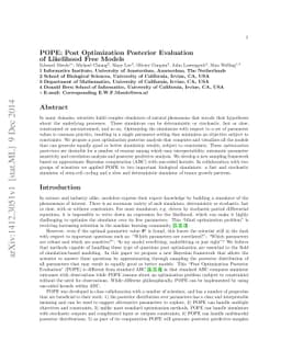 POPE: Post Optimization Posterior Evaluation of Likelihood Free Models